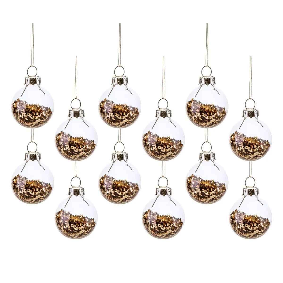 Sale Sass and Belle Gold Mini Baubles - Set of 12