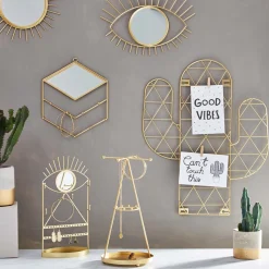 Clearance Sass and Belle Gold Tribal Eye See You Mirror