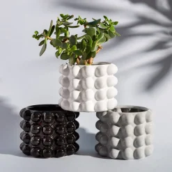 Sale Sass and Belle Grey Bobble Planter