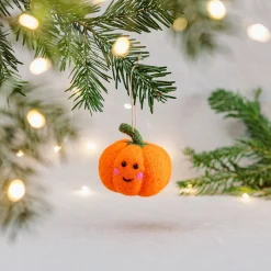 Clearance Sass and Belle Happy Pumpkin Felt Hanging Decoration