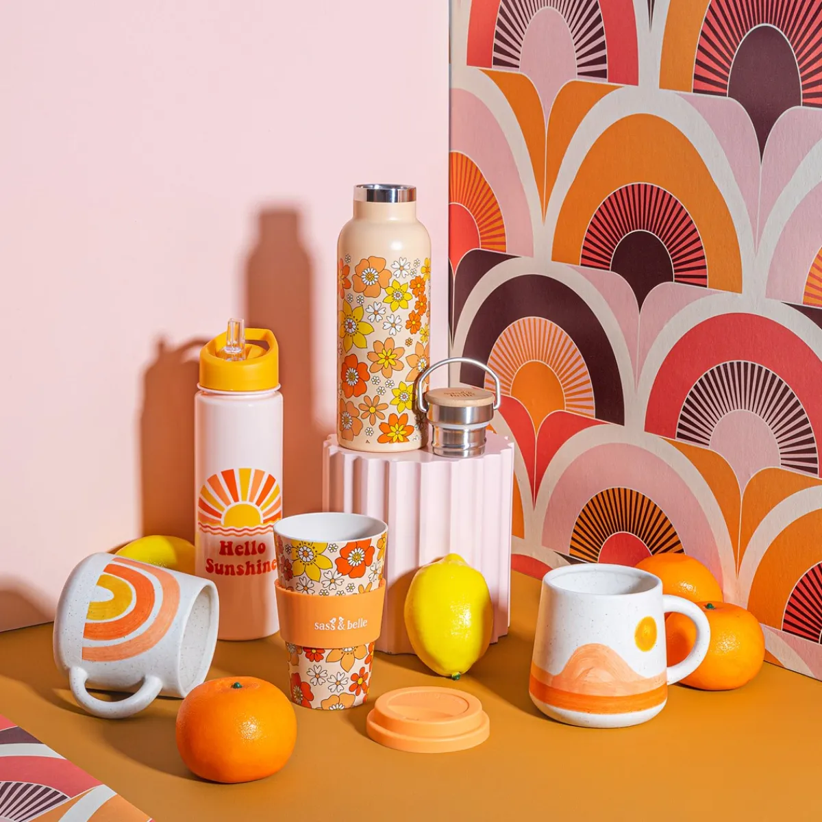 Sass and Belle Hello Sunshine Plastic Water Bottle