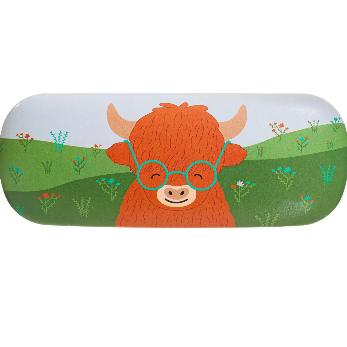 Sass and Belle Highland Cow Glasses Case