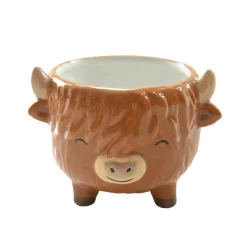 Outlet Sass and Belle Highland Cow Mini Planter on Legs