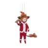 Outlet Sass and Belle Highland Cow Santa with Sack Felt Decoration