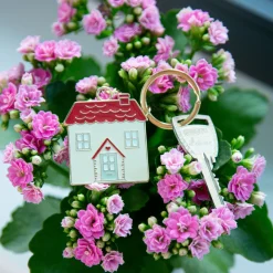 Sass and Belle House Enamel Keyring