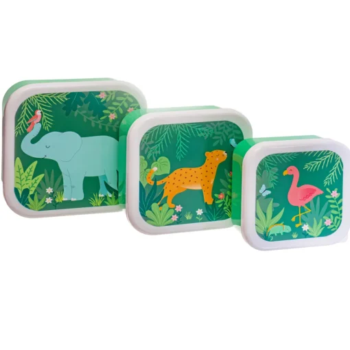 Sale Sass and Belle Jungle Friends Lunch Boxes - Set of 3