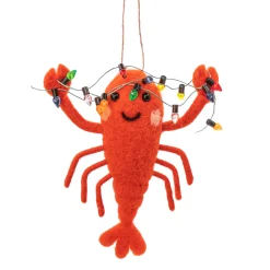 Online Sass and Belle Lobster with Fairy Lights Felt Decoration