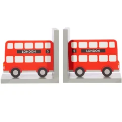 Hot Sass and Belle London Bus Red Bookends