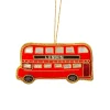 New Sass and Belle London Bus Zari Embroidery Decoration Red