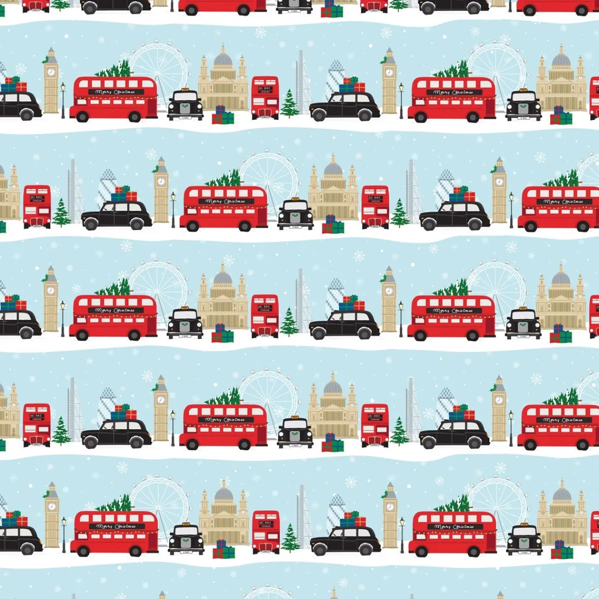 Sass and Belle London Scene Gift Wrap