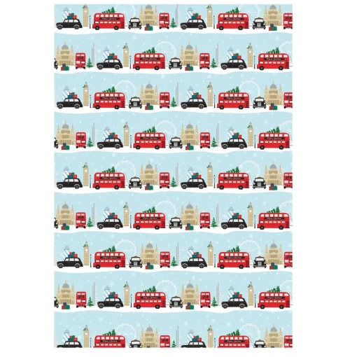 Sass and Belle London Scene Gift Wrap