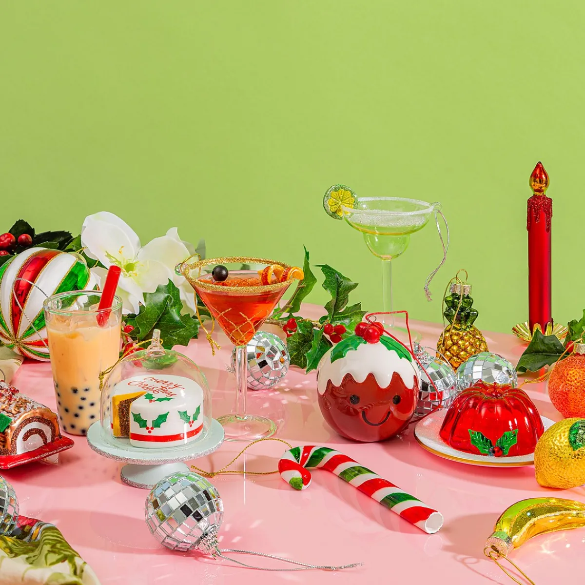 New Sass and Belle Margarita Cocktail Shaped Bauble