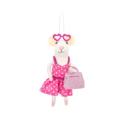Discount Sass and Belle Margot Mouse Felt Decoration