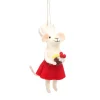 Online Sass and Belle Mary Baker Mouse Felt Decoration