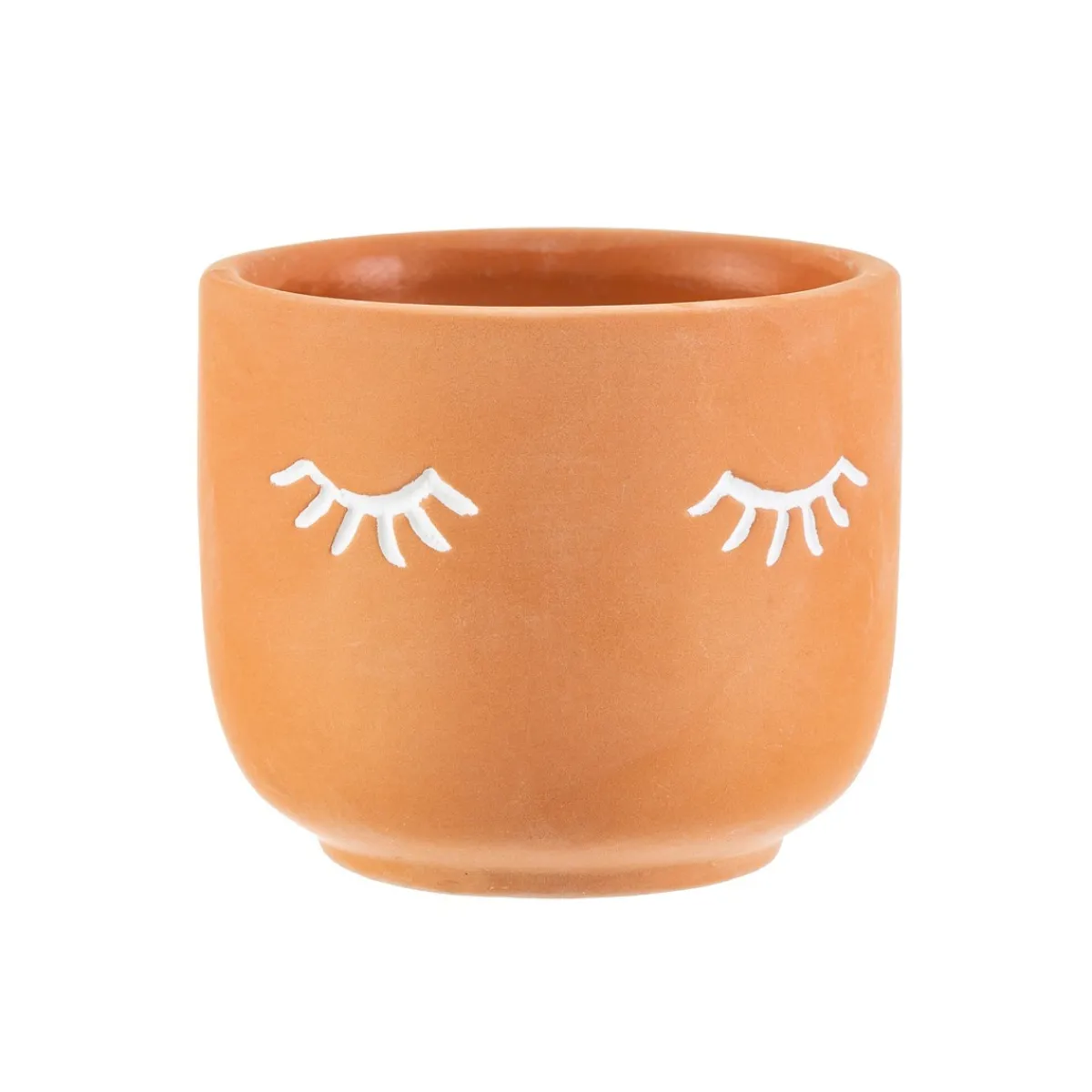 Hot Sass and Belle Mini Eyes Shut Terracotta Planter