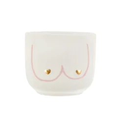 Hot Sass and Belle Mini Girl Power Boobies White Planter