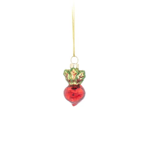 Best Sass and Belle Mini Glass Vegetable Hanging Decorations - Set of 4
