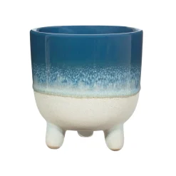 Best Sass and Belle Mojave Glaze Blue Large Planter on Legs