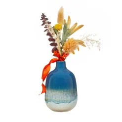 Hot Sass and Belle Mojave Glaze Blue Vase