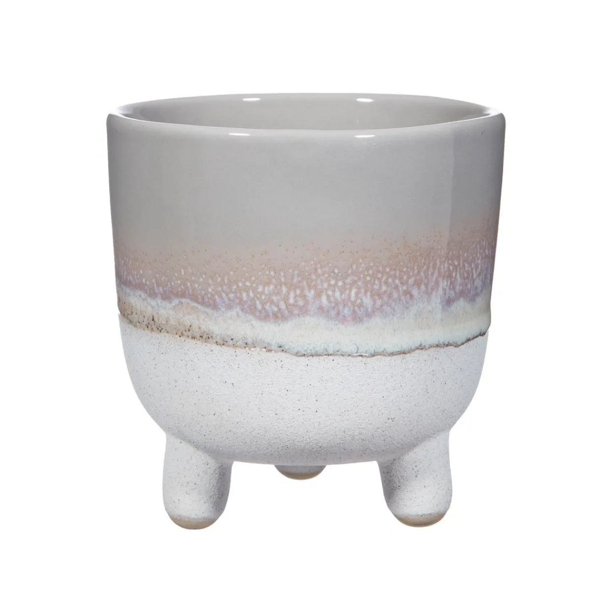 Outlet Sass and Belle Mojave Glaze Grey Large Planter on Legs