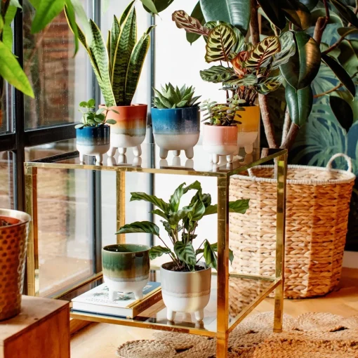 Outlet Sass and Belle Mojave Glaze Grey Large Planter on Legs