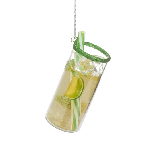 Hot Sass and Belle Mojito Cocktail Shaped Bauble
