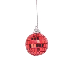 Clearance Sass and Belle Multicoloured Mirror Ball Bauble - Set of 6