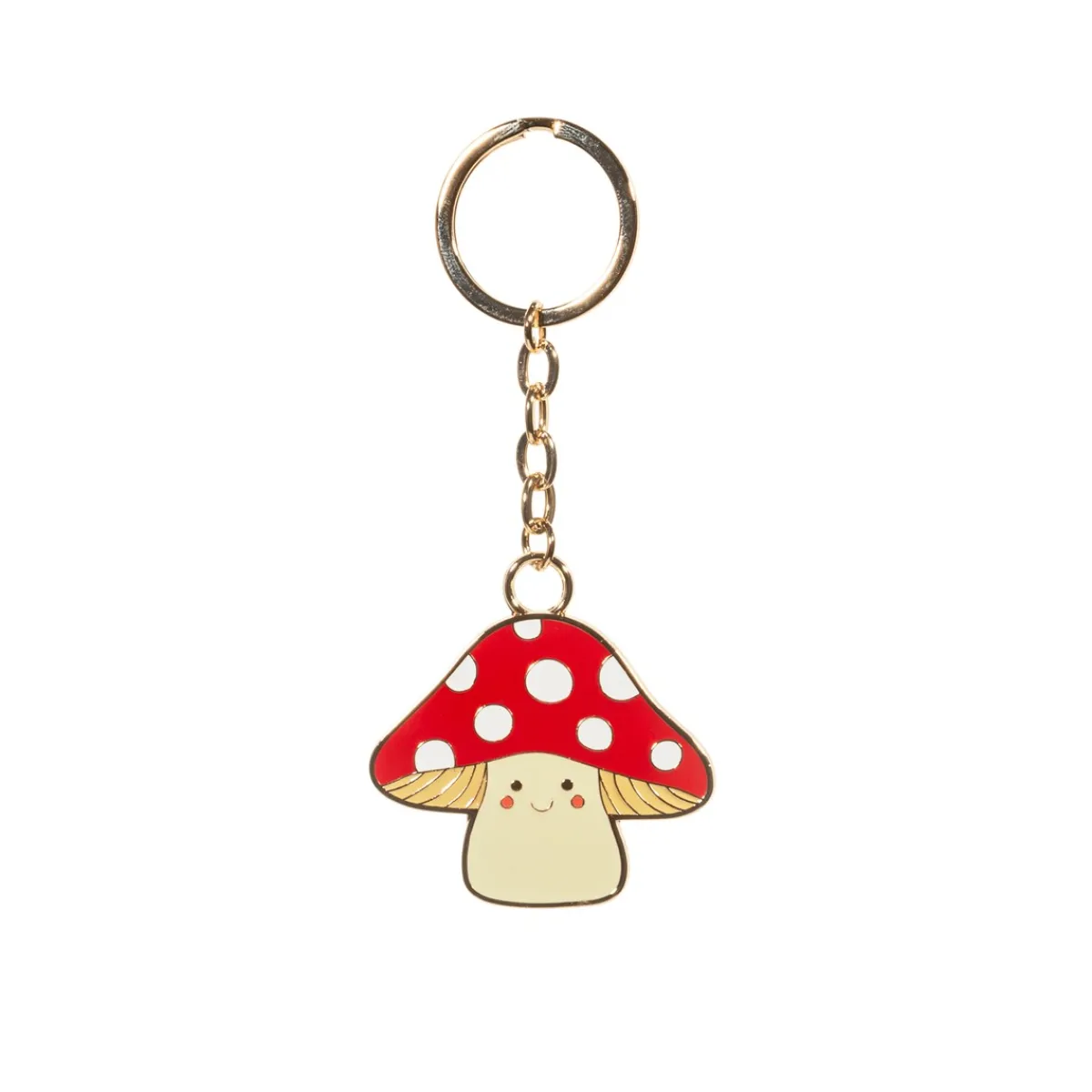 Sass and Belle Mushroom Enamel Keyring