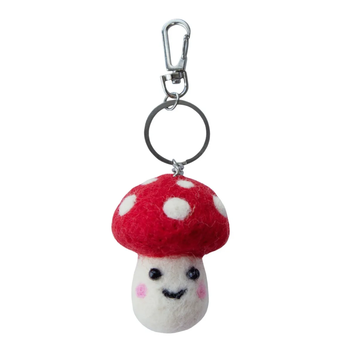 Clearance Sass and Belle Mushroom Felt Keyring
