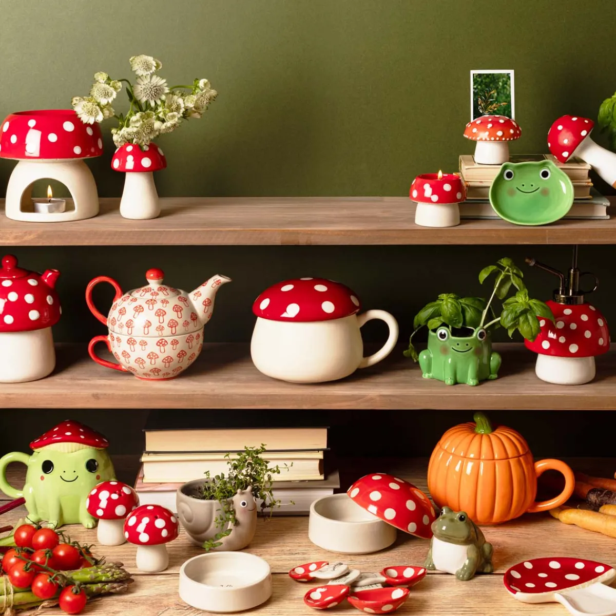 Online Sass and Belle Mushroom Measuring Spoons