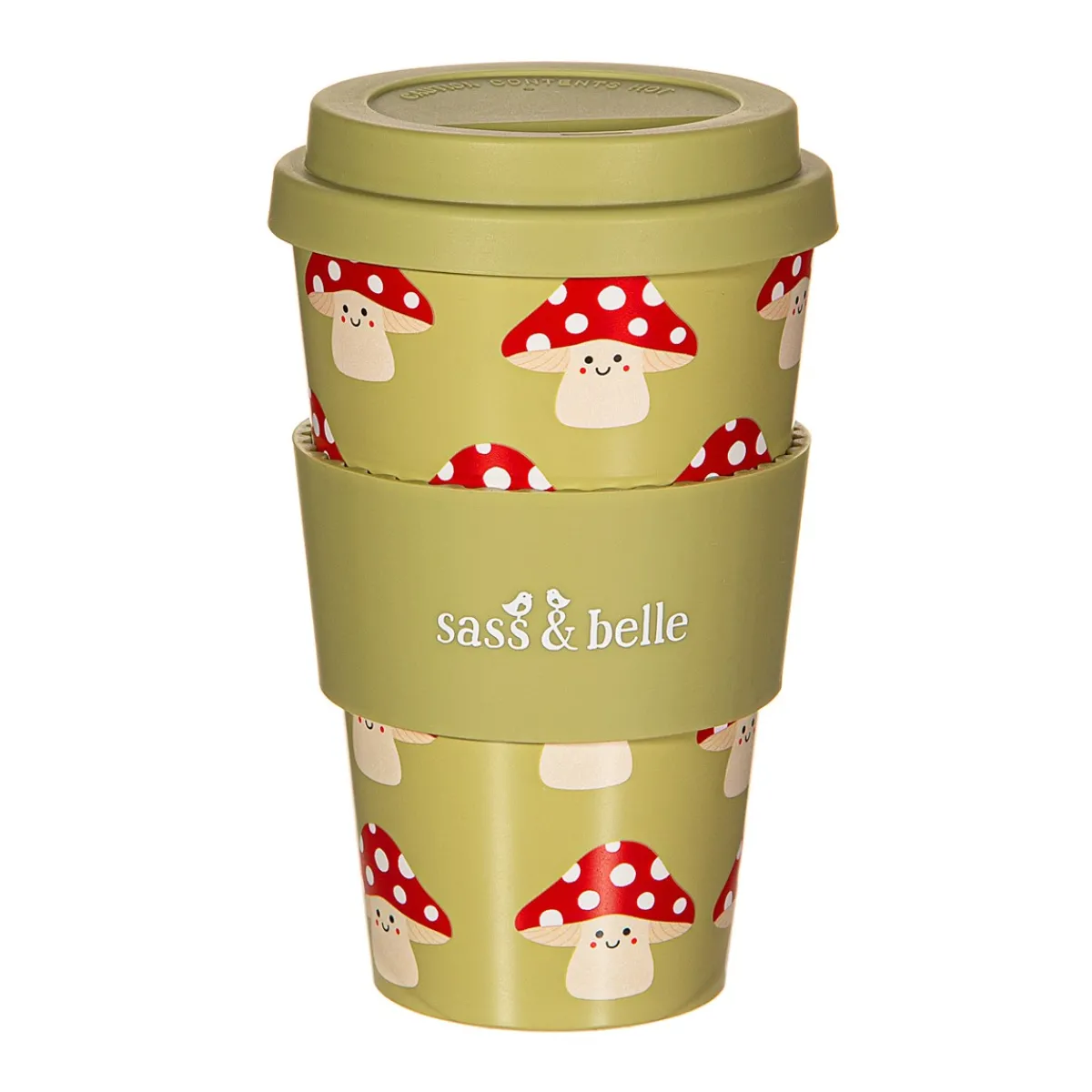 Discount Sass and Belle Mushroom Travel Coffee Cup