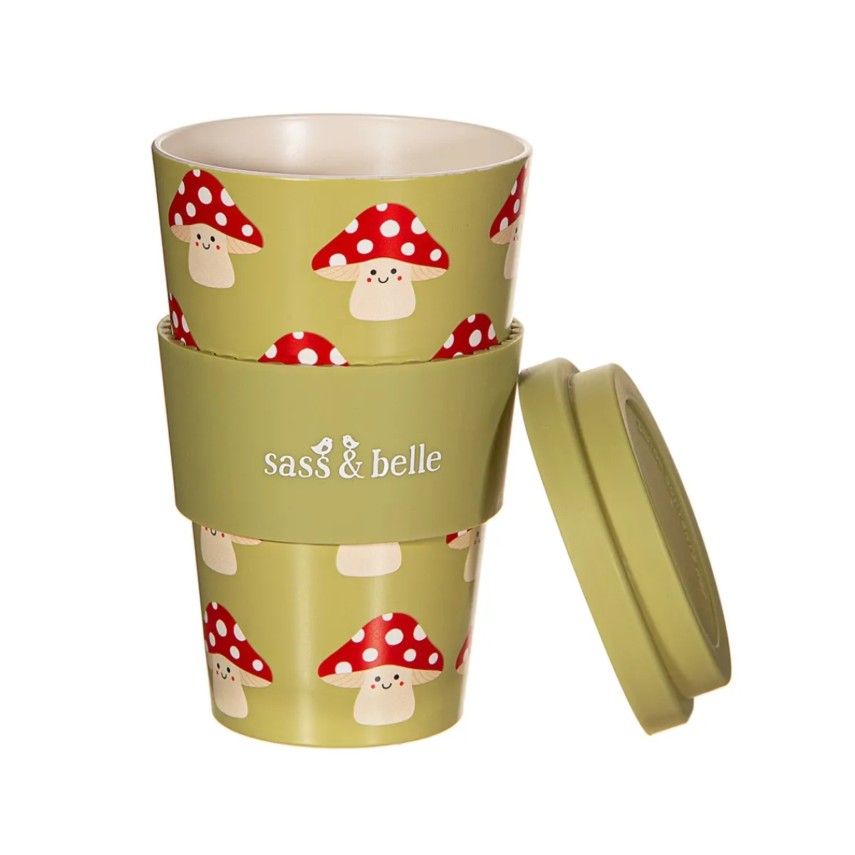 Discount Sass and Belle Mushroom Travel Coffee Cup