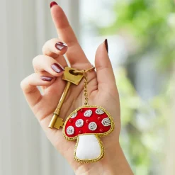 Sale Sass and Belle Mushroom Zari Keyring