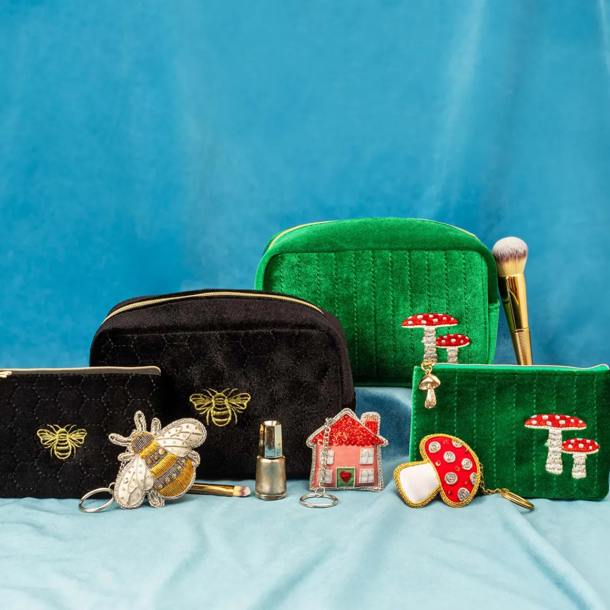 Sale Sass and Belle Mushroom Zari Keyring