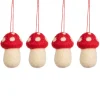 Sale Sass and Belle Mushrooms Felt Hanging Decoration - Set of 4