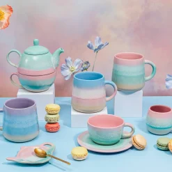 Clearance Sass and Belle Pastel Ombre Mug Pink & Green