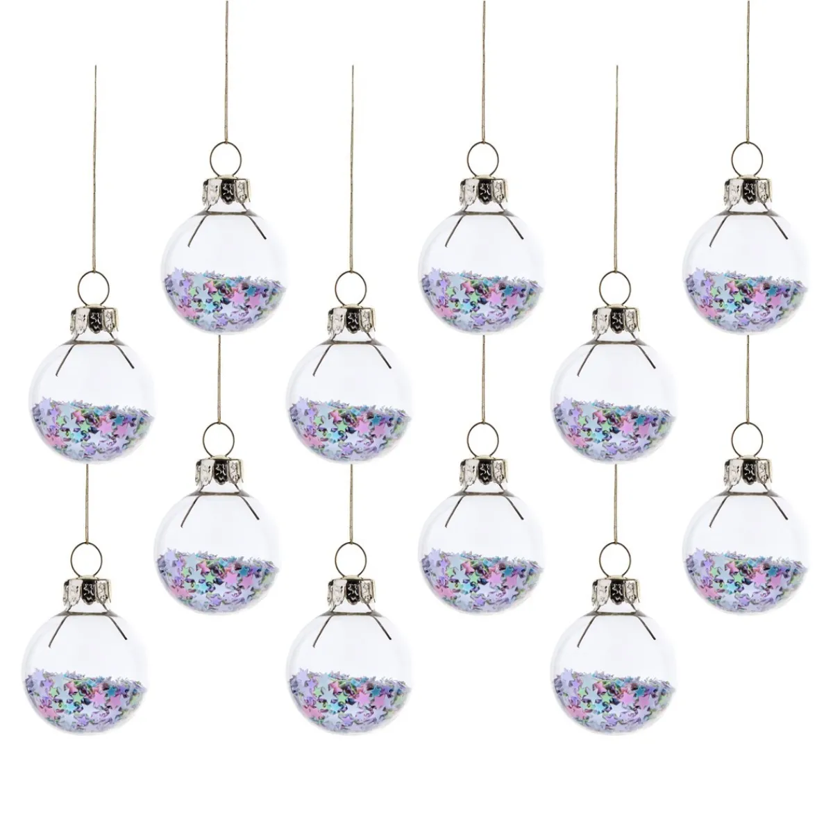 Best Sass and Belle Pastel Stars Mini Baubles - Set of 12