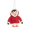 Outlet Sass and Belle Penguin in Puffer Jacket Felt Decoration