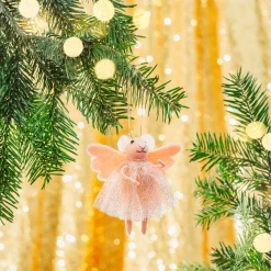 Outlet Sass and Belle Pink Princess Fairy Mouse Hanging Decoration