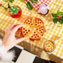 Clearance Sass and Belle Pizza Slices Baubles in a Box -Set of 5