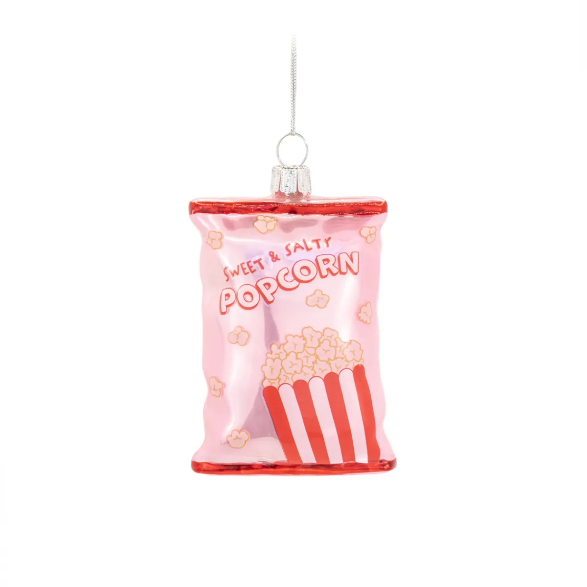 Hot Sass and Belle Popcorn Packet Shaped Bauble