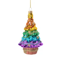 Online Sass and Belle Rainbow Christmas Tree Shaped Bauble