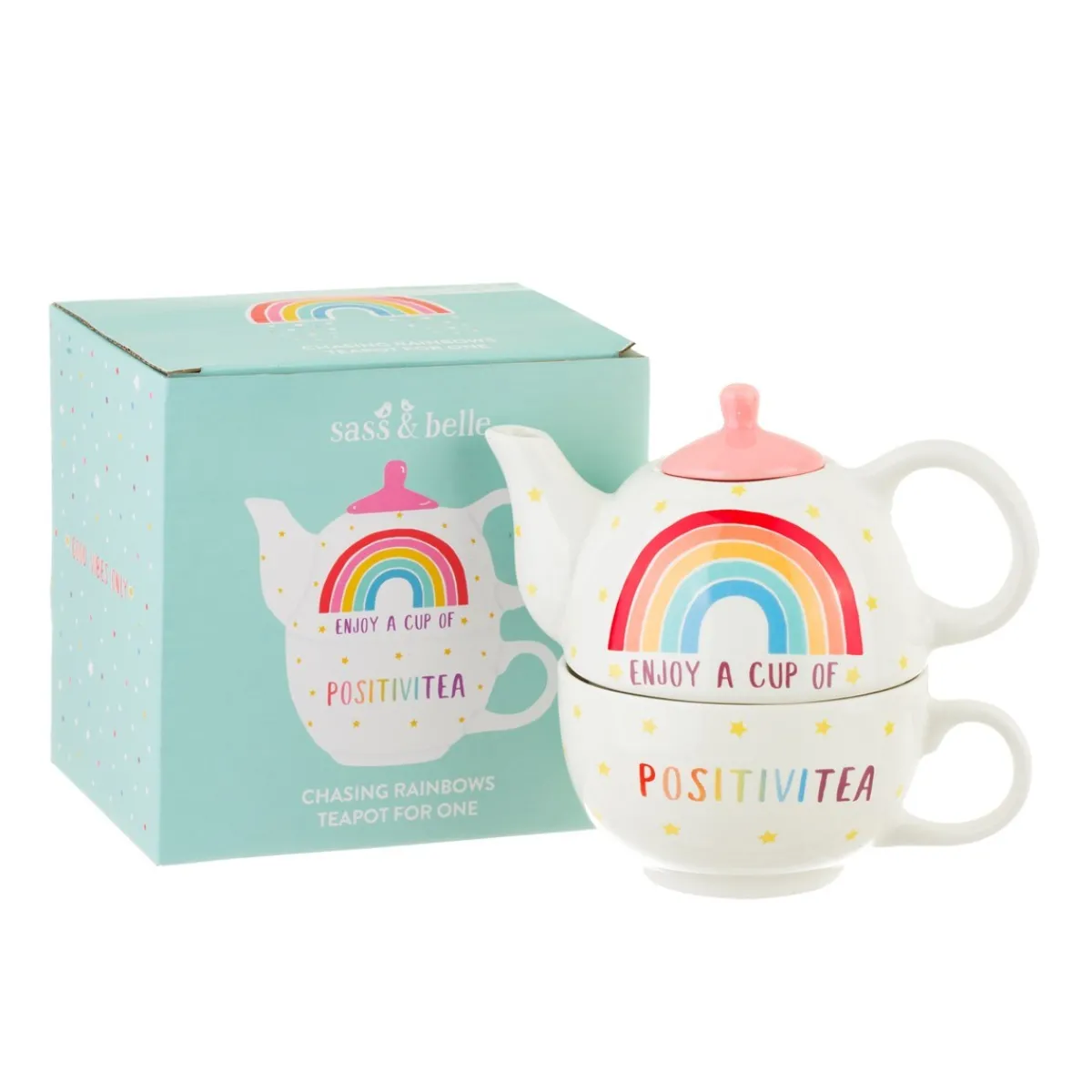 Discount Sass and Belle Rainbow Positivitea Tea For One