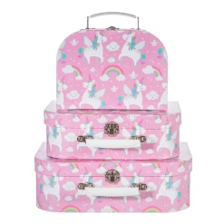 Outlet Sass and Belle Rainbow Unicorn Suitcases - Set of 3
