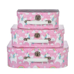 Outlet Sass and Belle Rainbow Unicorn Suitcases - Set of 3