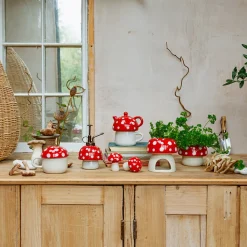 Hot Sass and Belle Red Mushroom Oil Burner