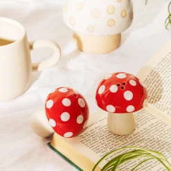 Sass and Belle Red Mushroom Salt & Pepper Shakers