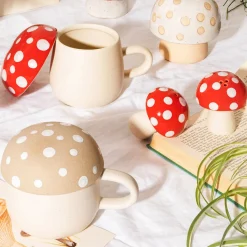 Sass and Belle Red Mushroom Salt & Pepper Shakers
