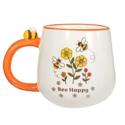 Best Sass and Belle Retro "Bee Happy" Mug
