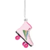 Online Sass and Belle Retro Rollerskate Shaped Bauble Pink
